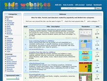 Tablet Screenshot of kids-webs.com